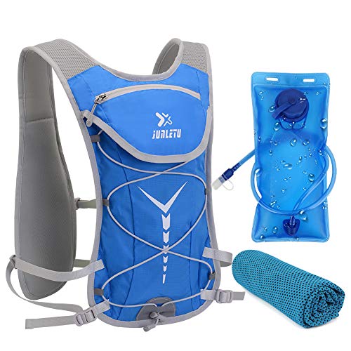 Mochila de hidratación Geila con vejiga 2L, chaleco de hidratación Mochila liviana transpirable al aire libre Sport Marathoner Running Vest Mochila