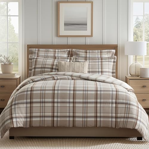 Levtex Spencer Plaid Neutral Duvet Set
