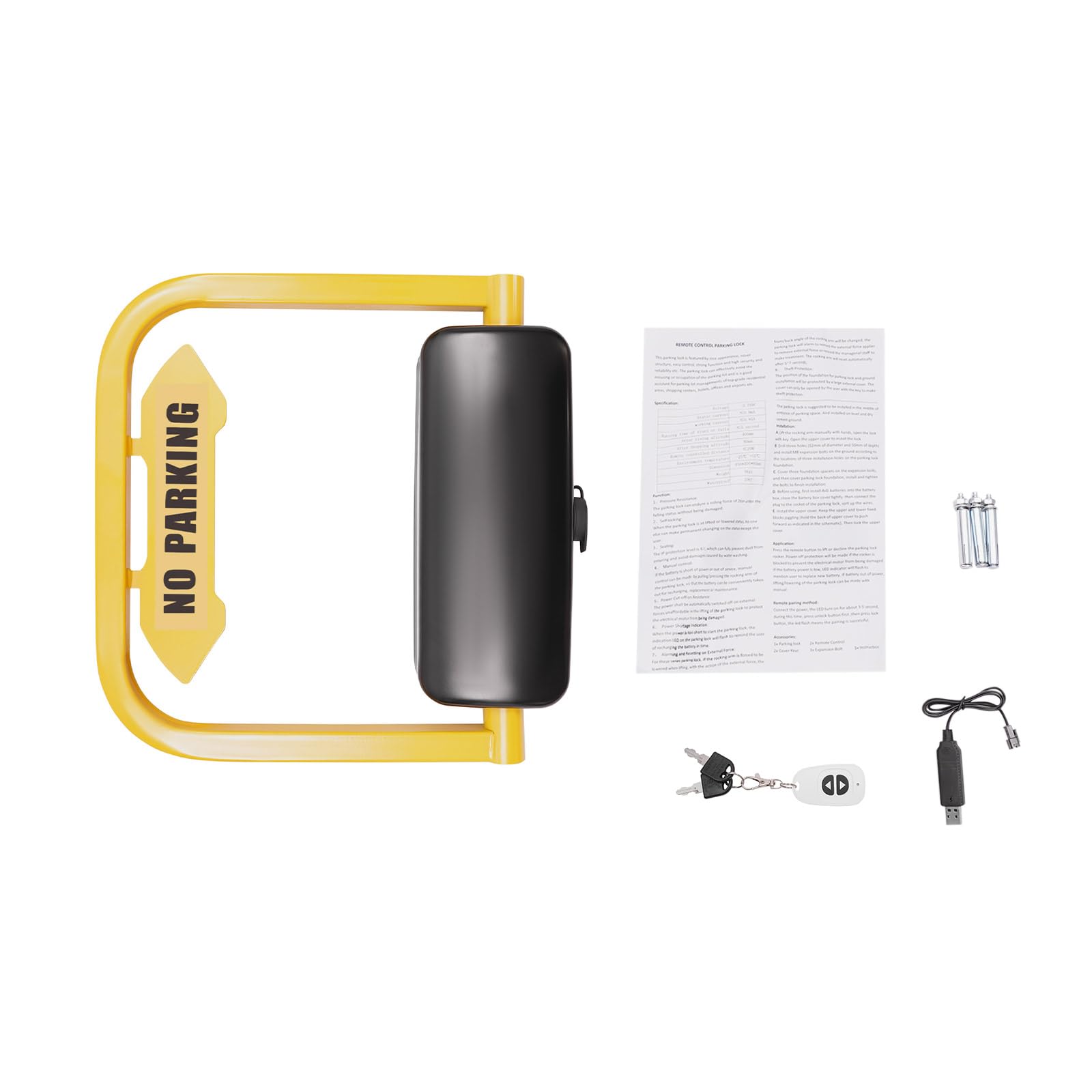 Parking Lock mit Fernbedienung 2 mm Stahlblech IP67 für Parkplätze Wohngebiete Einkaufszentren Hotels Büros Flughäfen