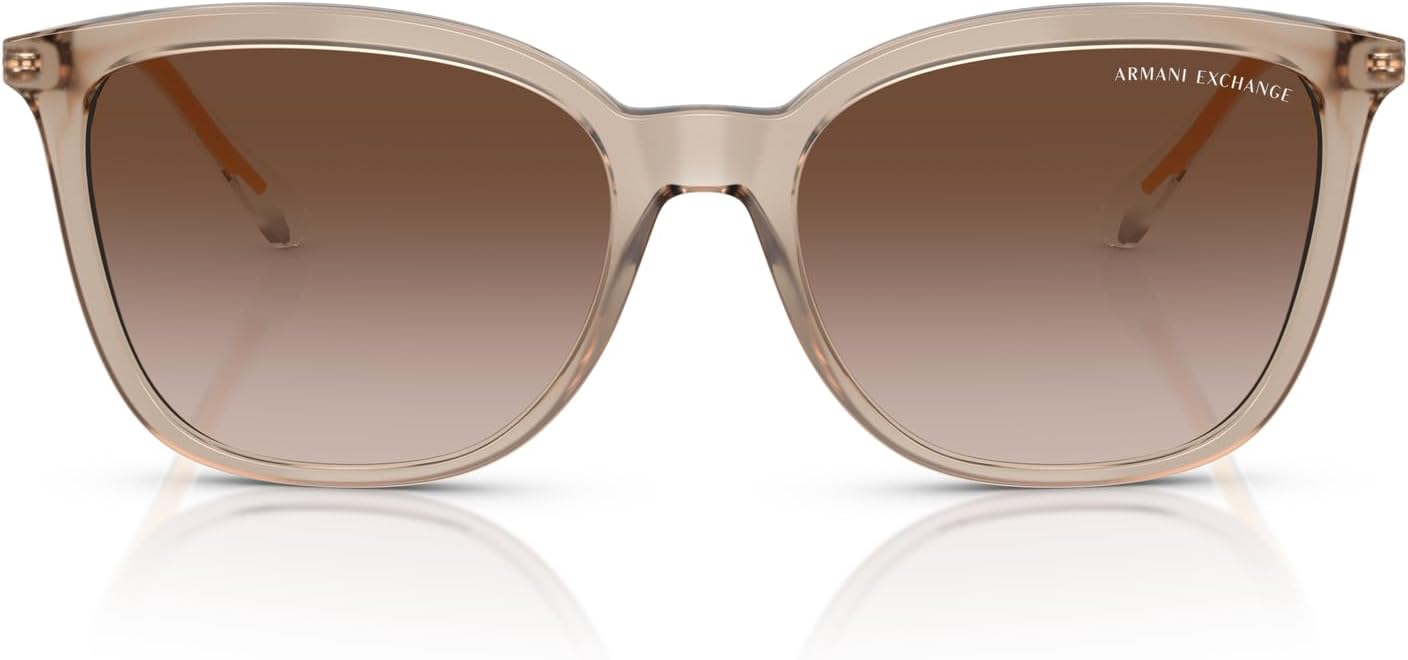Armani Exchange Women's Ax4151sf Low Bridge Fit Butterfly Sunglasses