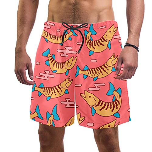 Short de bain homme poisson musqué pour vos journées à la plage