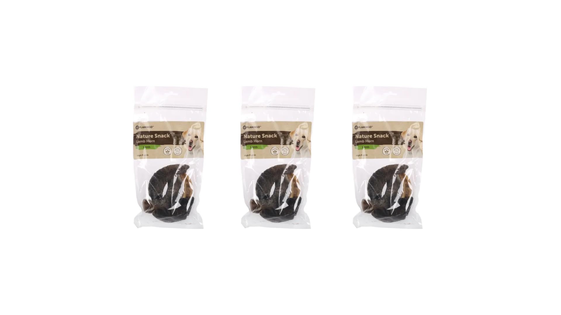Flamingo Snacks para Perros Nature Snack Cuerno Cabra 6x200GR