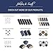 Johnson & Smith Collar Extenders/Neck Extender/Wonder Button for 1/2 Size Expansion of Men Dress Shirts, 5 +1 Pack, 3/8