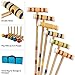 HEY! PLAY! 6-Player Croquet Set - Outdoor Games with Wood Mallets, Balls, Posts, Wickets, and Carry Case - Vintage Yard Games for The Whole Family