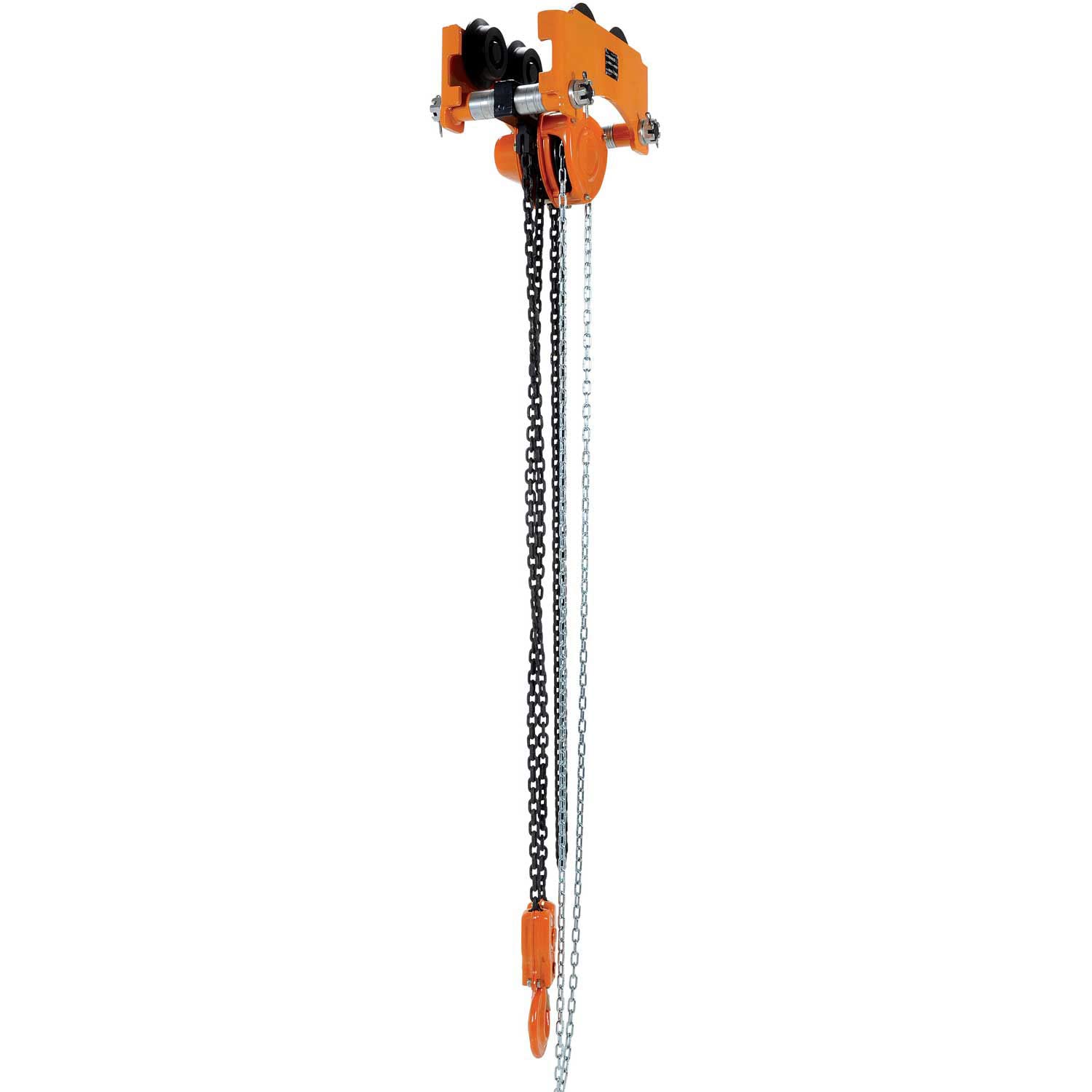 Low Headroom Trolley & Hoist Combo Manual 6000 Lb. Cap. by Vestil – Orange, Model LOW-6P