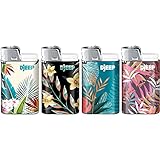 DJEEP Vibrant Collection, Fancy Lighters with Unique Designs, 4-Pack
