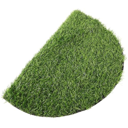 SEWOART Estera para Decorar Mesas en Cumpleaños y Mantenimiento Redonda de Césped Artificial Verde de Goma Práctica