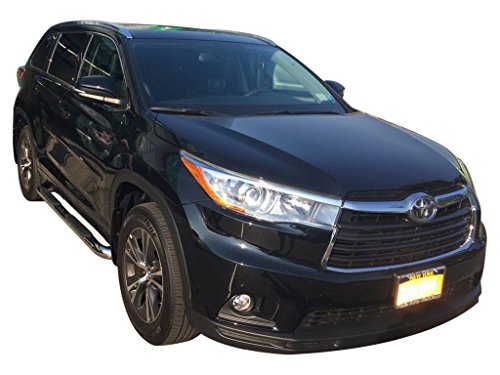 Vanguard Vgssb-0988Ss Stainless Steel 3In Round Side Steps | Compatible With 14-19 Toyota Highlander #TOP2