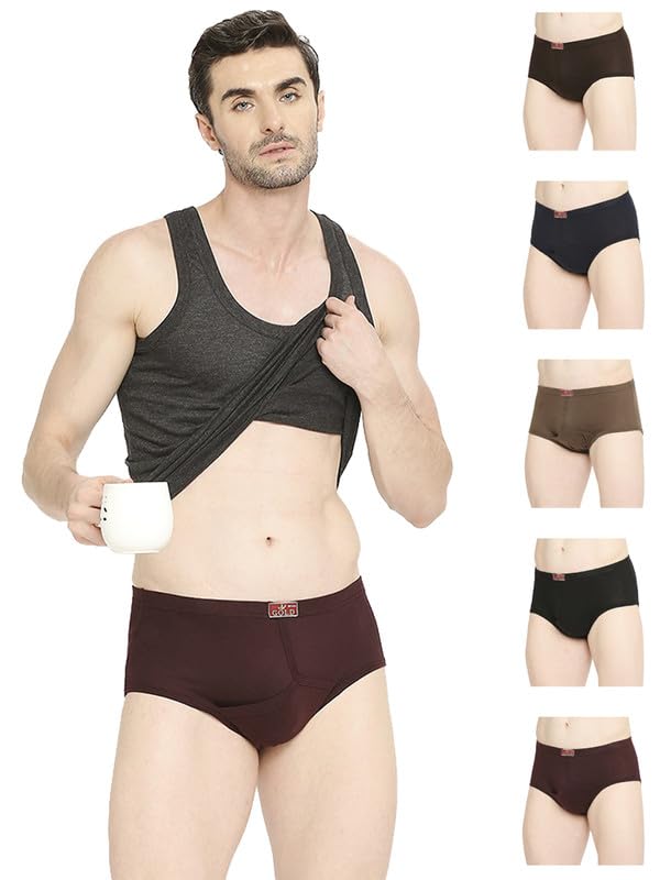 VIP Calzoncillos dorados de algodón muy peinado para hombre, ultra suaves y frescos, varios colores
