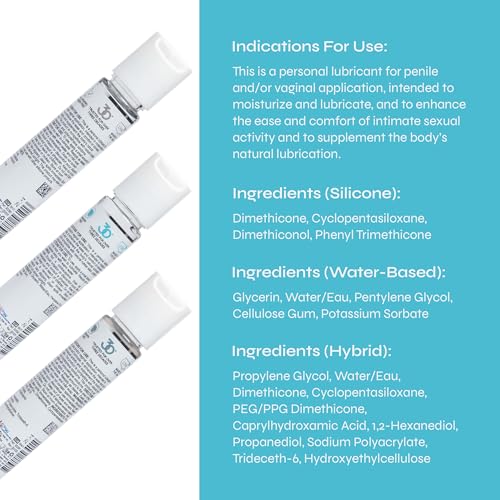 Image of Turn On 3-Pack Essentials - Personal Lubricant Sampler, 1 Fl Oz (Pack of 3)