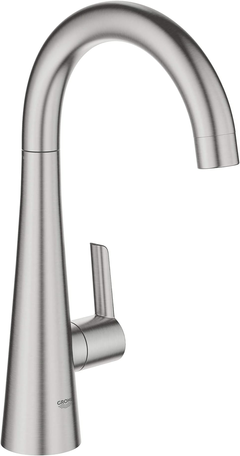 30026DC2 Zedra Pillar Tap with 'Filter Function', SuperSteel InfinityFinish
