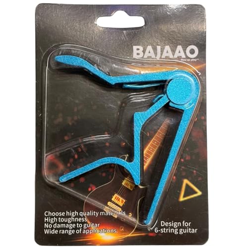 Image of Bajaao Metal Capo For Guitar, Ukulele, Mandolin & Banjo (Blue)