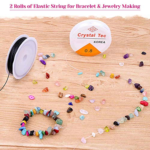 Cridoz GSCB-01 Crystal Beads For Ring Making 24 Colors, Cridoz Jewelry Gemstone Crystals Chips Drilled thumb #3