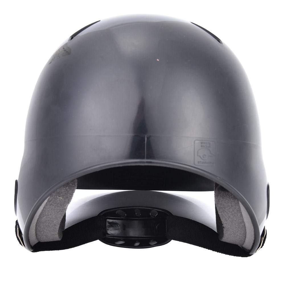 【𝐍𝐞𝒘 𝐘𝐞𝐚𝐫 𝐃𝐞𝐚𝐥𝐬】 Luftloch am oberen Wimperhelm, Sport-Baseball-Wimperhelm-Schutzausrüstung mit Bügel für Erwachsenen Kind-Jugendlichen(schwarz)