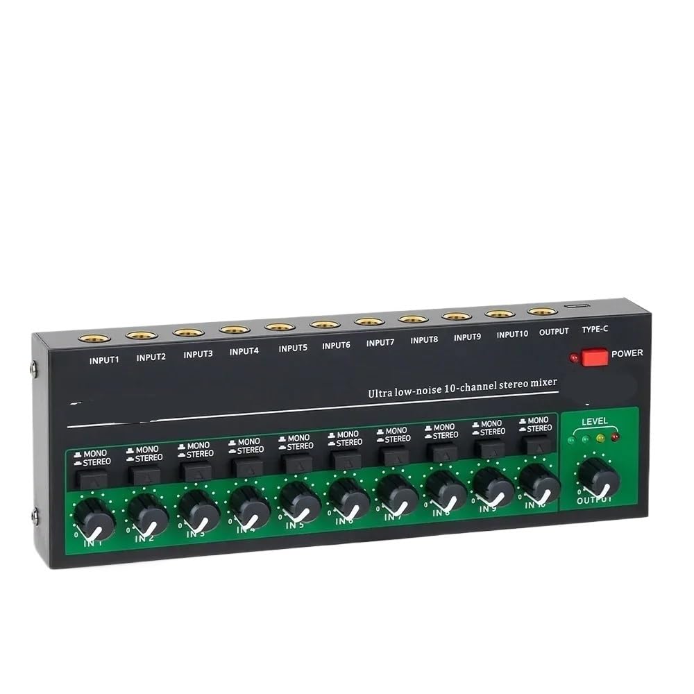 Mesa Mezclas DJ, For MIX600 mezclador de línea de 6 canales de ruido ultrabajo Mini mezclador de sonido fuente de alimentación de interfaz de Audio