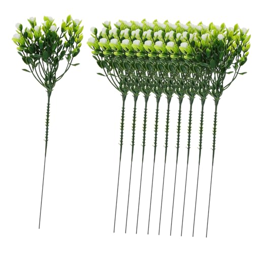 Gatuida 10 Piezas De Plantas Artificiales para El Hogar Plantas Colgantes Falsas para Exteriores Kit De Guirnaldas Artificiales Globos Florecientes De Aliento De Bebé Falsos