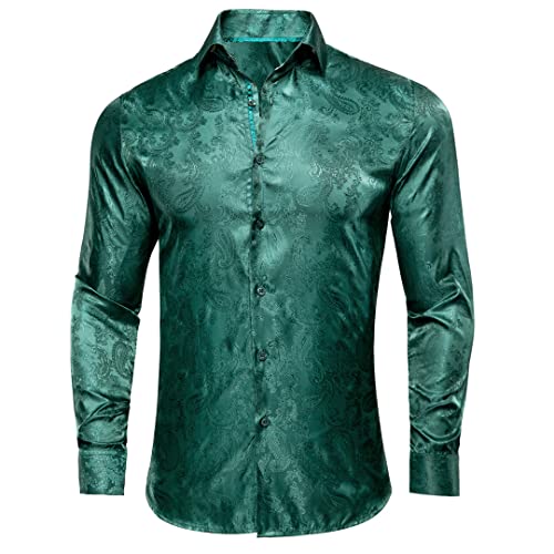 Chemise en soie jacquard homme coupe ajustée élégante pour mariage Cy-1032