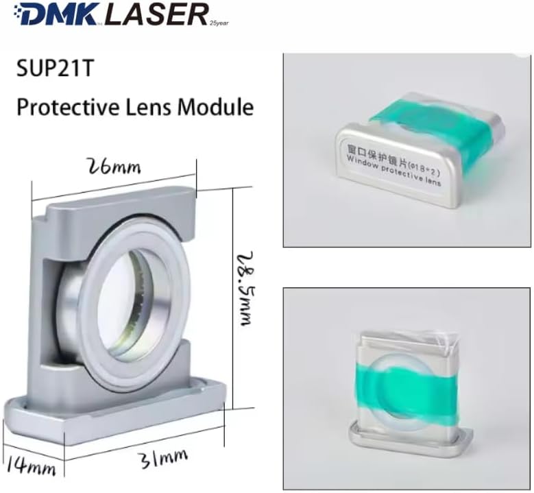 SUP Laser Protective Window Set D18T2 D30T5 Protective Lens With Holder For SUP21T/S SUP23T/S SUP22C Laser Welding Cleaning Head (For SUP20S SUP20T）