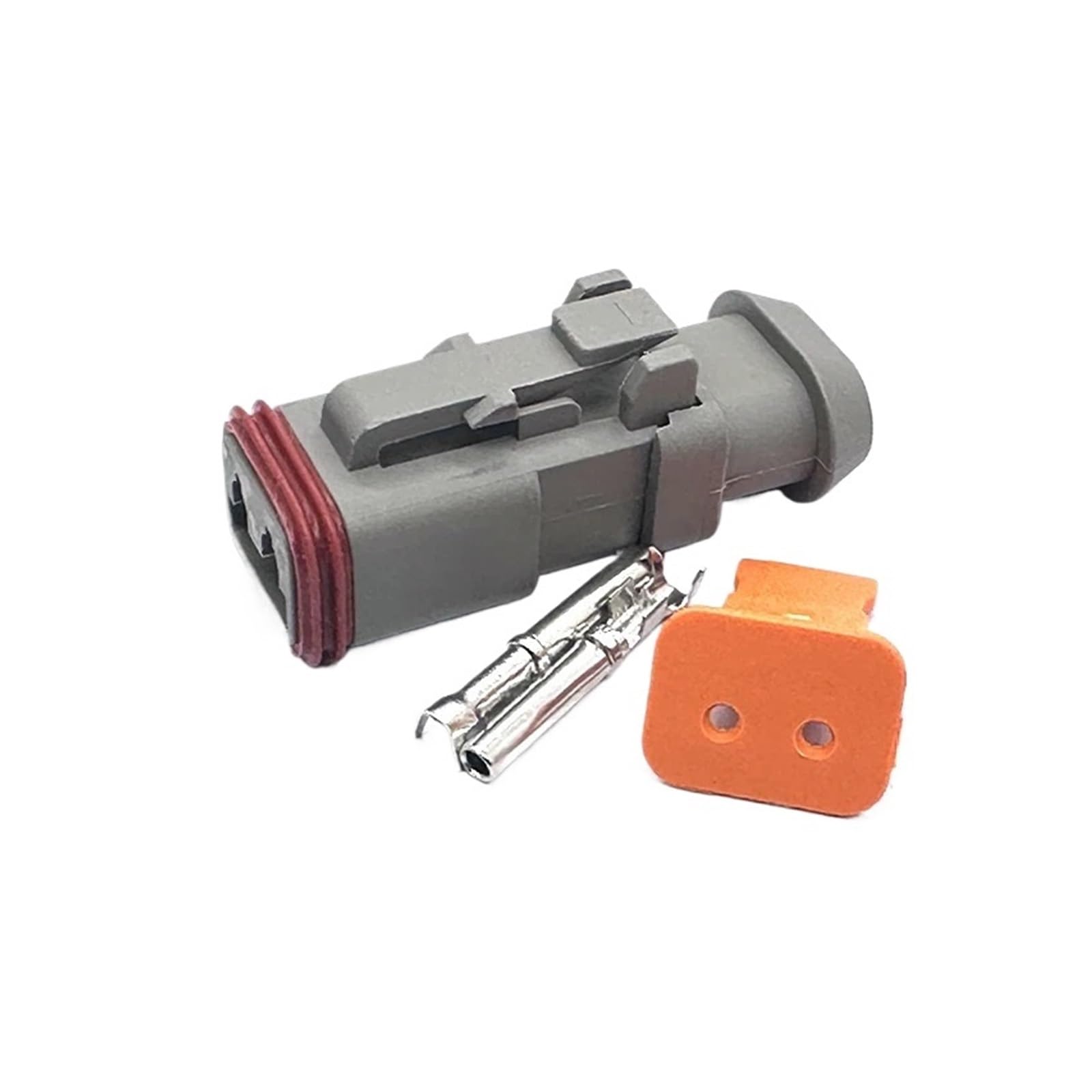 Conector de excavadora de coche de 2/3/4/6/8/12 pines serie DT con brida fija DT04-2P-L012 DT04-4P-L012 DT04-6P-L012 DT04-8P-L012(2 Pin Female)