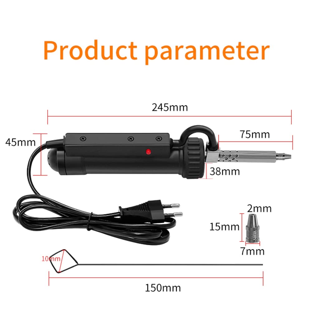 Dispositif D'Aspiration D'Étain Sucker D'Étain Électrique 30W AC220V Pompe D'Aspiration à Dessouder Souder Retirer la Pompe Fers à Souder Électriques Prise UE