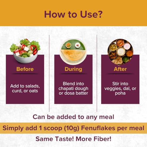 Image of Fenuflakes 1kg Fiber supplement | Bloating,acidity, & constipation relief |High Protein|Prebiotic fiber| low carbs |Aids in managing blood sugar levels |Neutral in taste |Add to any food| 100 servings