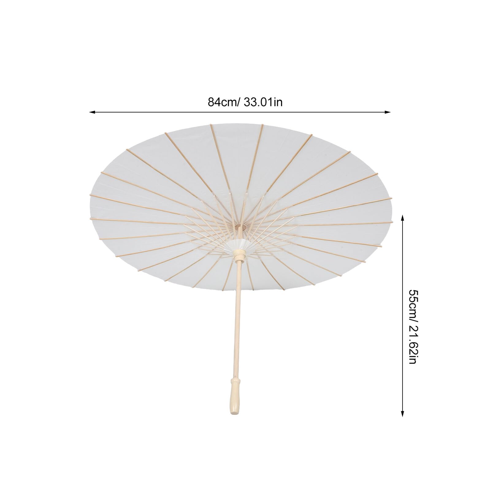 4 Stück Weißer Japanischer Ölpapier Regenschirm und Papier Eleganter Sonnenschirm für Hochzeiten und Teepartys Selbstgemacht Bastelset für Dekorative Fotorequisiten