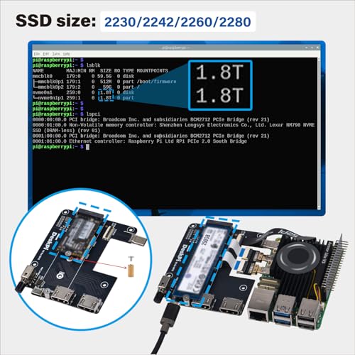 Boîtier Raspberry Pi 5 GeeekPi DeskPi Lite pour créer un ordinateur de bureau compact - 6