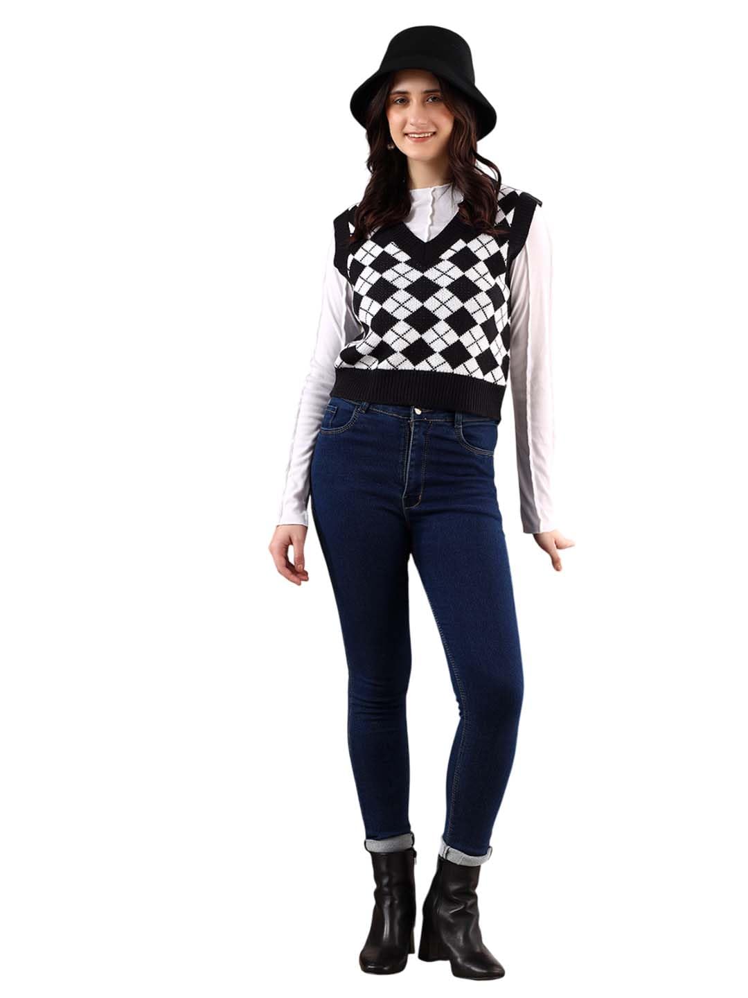 Women's Trendy Sleeveless Sweater Vests – Perfect for Layering and Smart-Casual Outfits