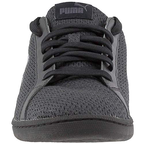PUMA PUMA Men's Smash Knit C Black Ankle-High Fabric Fashion Sneaker - 9M