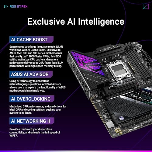 Image of ASUS ROG Strix X870E-E Gaming WIFI7 NEO, AMD ATX Motherboard, 18+2+2 Power Stages, DDR5 Slots, Five M.2 Slots, PCIe 5.0 with Full Support for Next-gen GPUs, Wi-Fi 7, Dual USB4