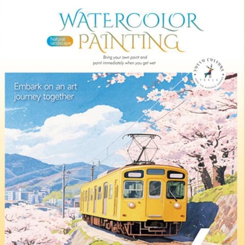 Watercolor Workbook 12 Colors Beginner Portable Workbook with Pen — view 6