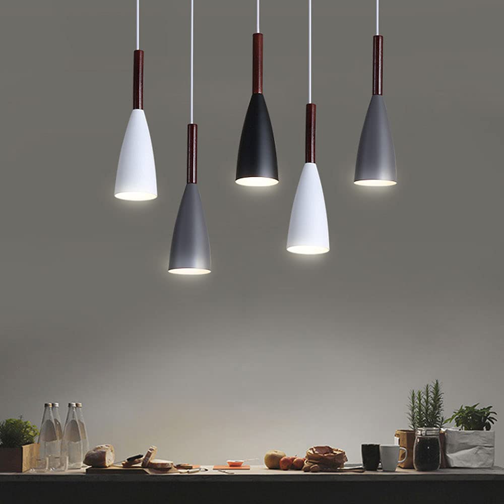 Żyrandol w kolorze nordyckim Kreatywna lampa wisząca z podstawą E27 Stylowa drewniana oprawa wisząca do sali śniadaniowej w przedpokoju i nowoczesnego wystroju
