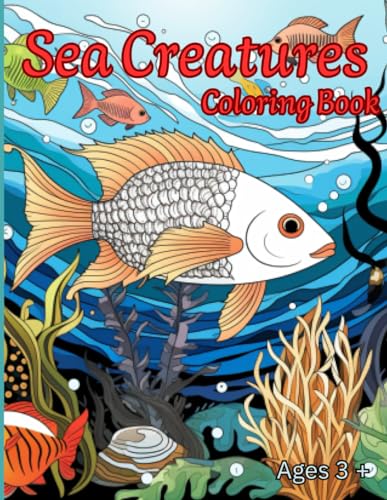Sea Creatures Coloring Book
