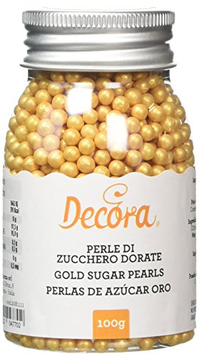 Price comparison product image Decora 100g Gold Sugar Pearls