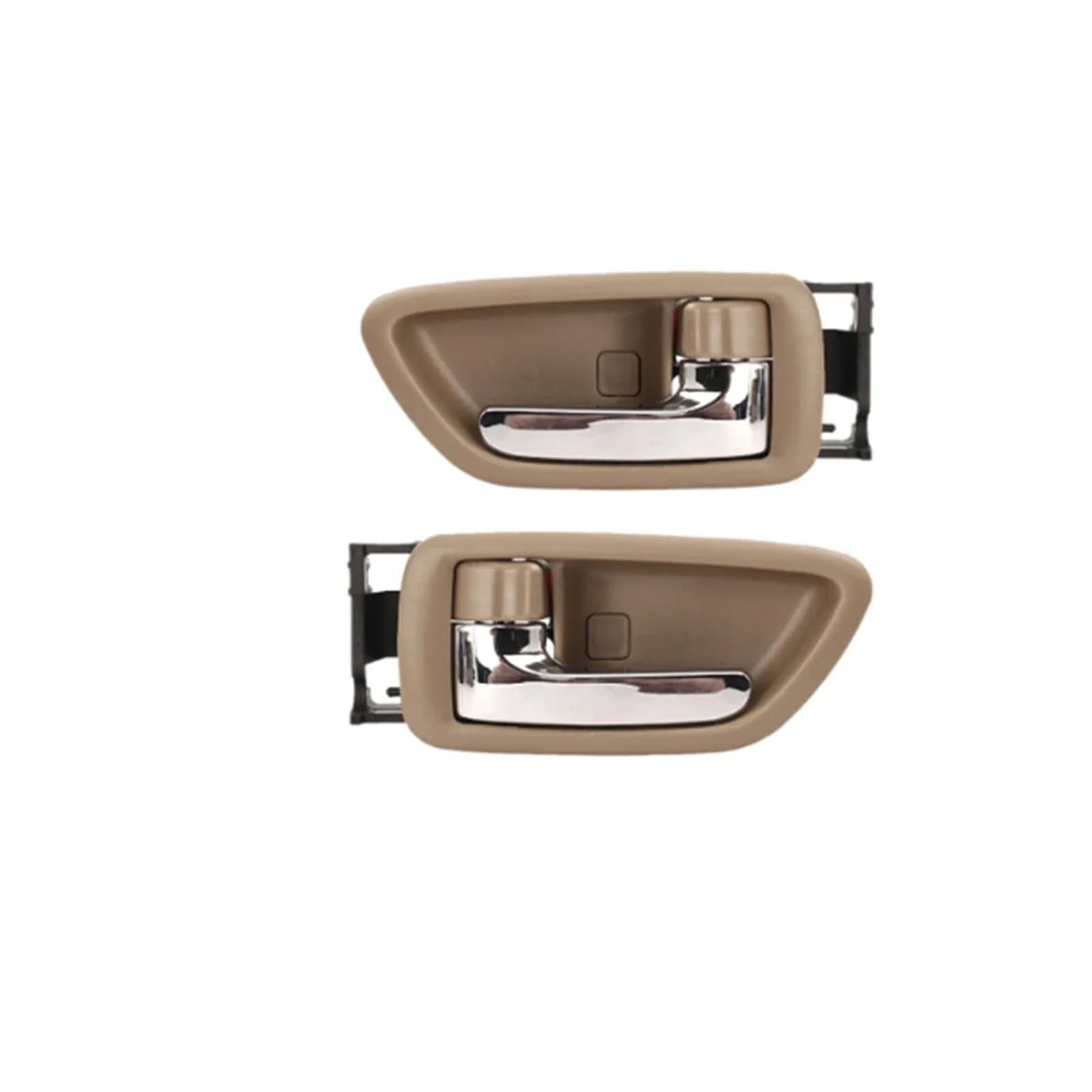 HFEWCVK Fit for T0y0ta Avalon 2000-2004 Tun//dra 2000-2006 Chrome Interior Door Handle 69205-AC010-E1 Car Door Handle(Beige LH and RH)