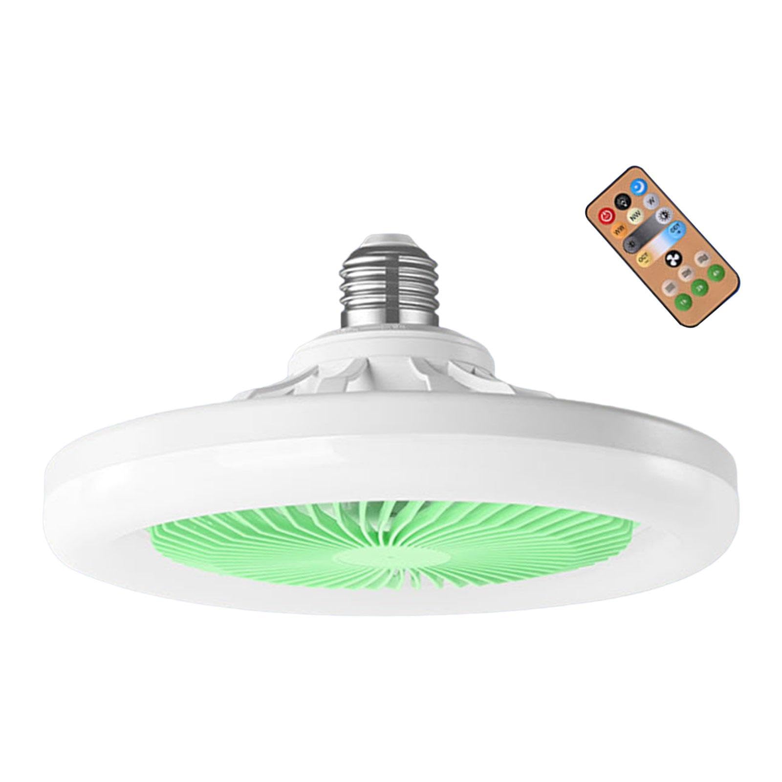 FASHIONMYDAY Ceiling Fan Light E27 Base Ceiling Lights LED Ceiling Fan with Light Fixture Green |Home & Garden | Lamps Lighting & Ceiling Fans | Ceiling Fans