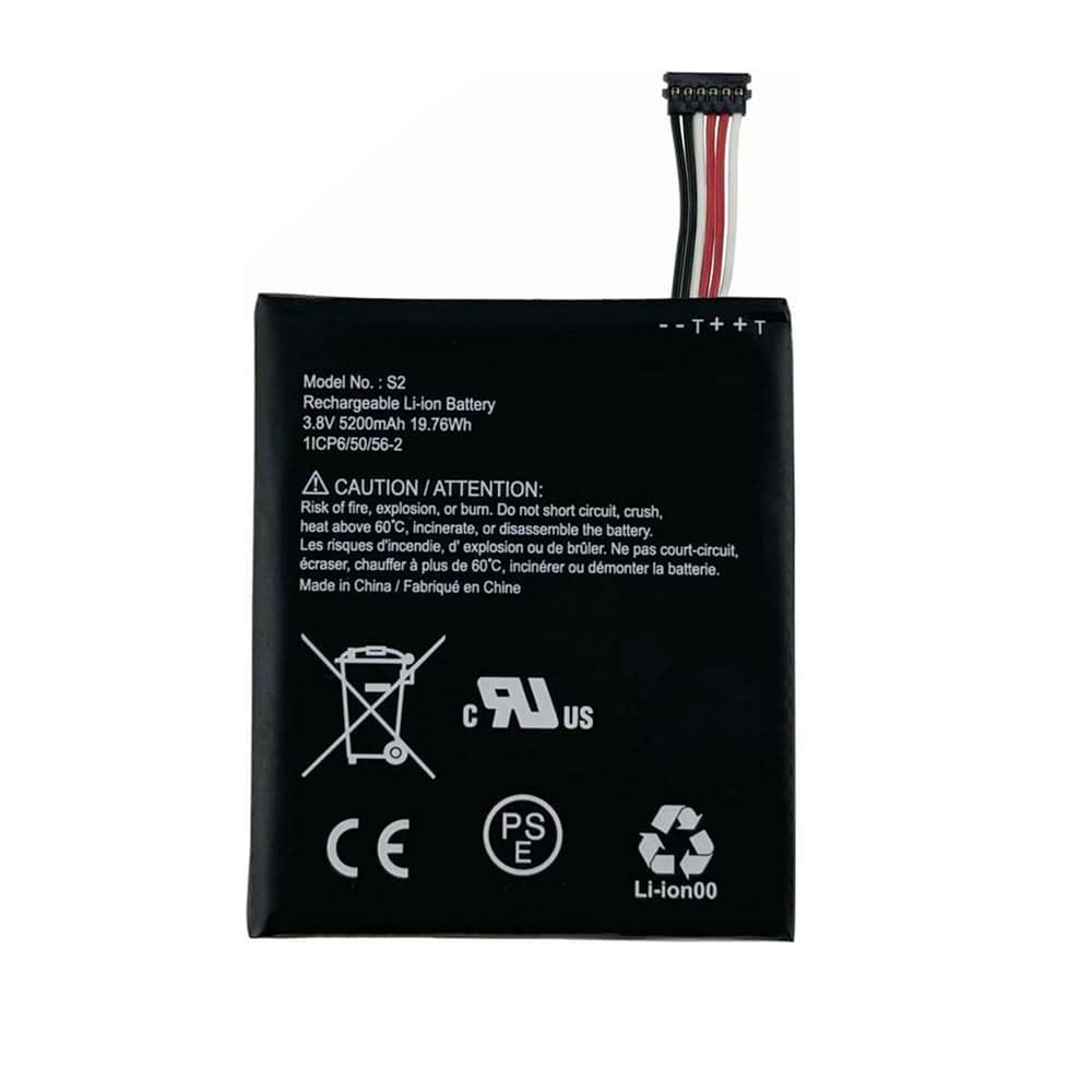 Trconelectron S2 (6-Pin) Replacement Battery for Ring Video Doorbell 2nd Generation (6 Cable Plug Version Only)
