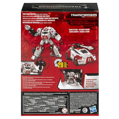 Transformers F8770 Toys Studio Series Voyager Transformers: War For Cybertron 09 Gamer Edition Ratchet, 6.5-Inch Converting Action Figure thumb #3