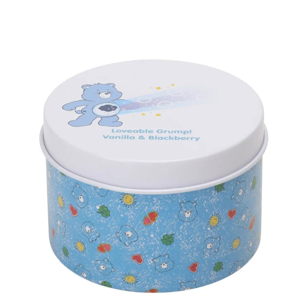 Care Bears Grumpy Bear Vanilla & Blackberry Scented Tin Candle - Blue - Small