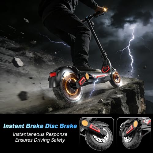Adult Electric Scooter, 35MPH Fast E-Scooter with 45Miles