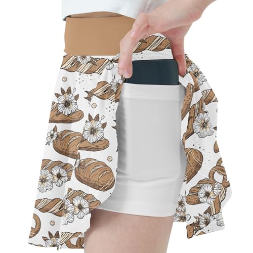 Girls Skorts High Waist Athletic Skirts with Shorts Breads Stretchy Teens Performance Tennis2