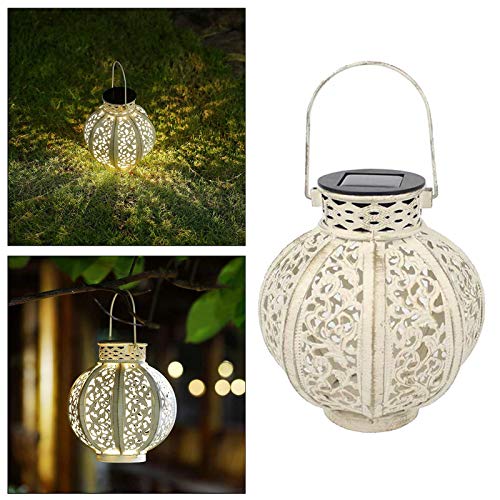 gazechimp Lanterna Solar Ao Ar Livre Iluminação Solar Powered Lanternas Penduradas IP65 para Jardim