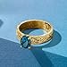 Ross-Simons 1.50 Carat London Blue Topaz Scrollwork Ring in 18kt Gold Over Sterling. Size 6
