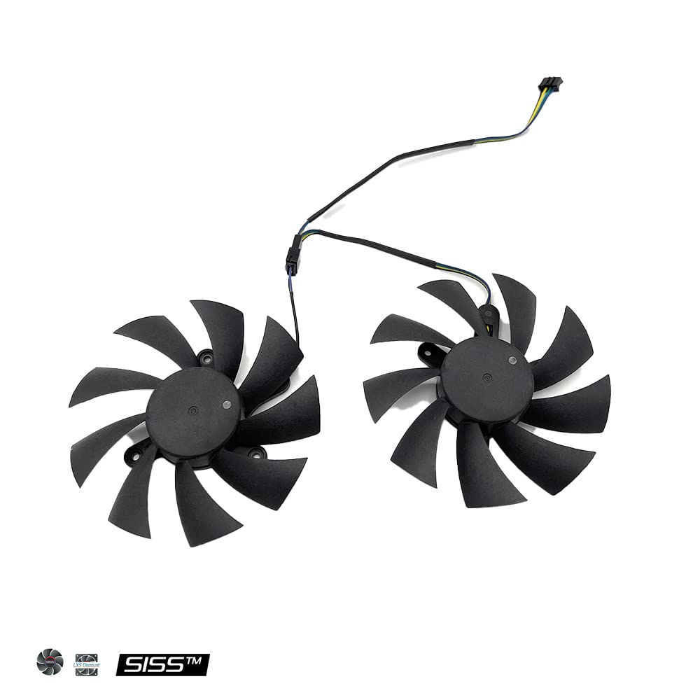 SISS Ventola grafica per Zotac GeForce RTX 1660ti RTX 2060 2070 Super Video Card Ventola per scheda grafica GA92A2H Ventilatore grafico 87 mm