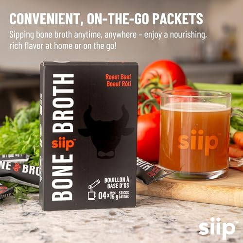 Siip Bone Broth Roast Beef, Keto & Paleo Friendly, Gluten Free, 4 Packets — view 6