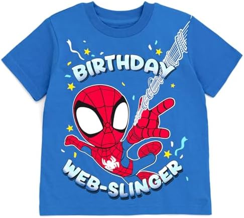 Marvel Spidey and His Amazing Friends Birthday Boys T-Shirt Toddler to Little Kid