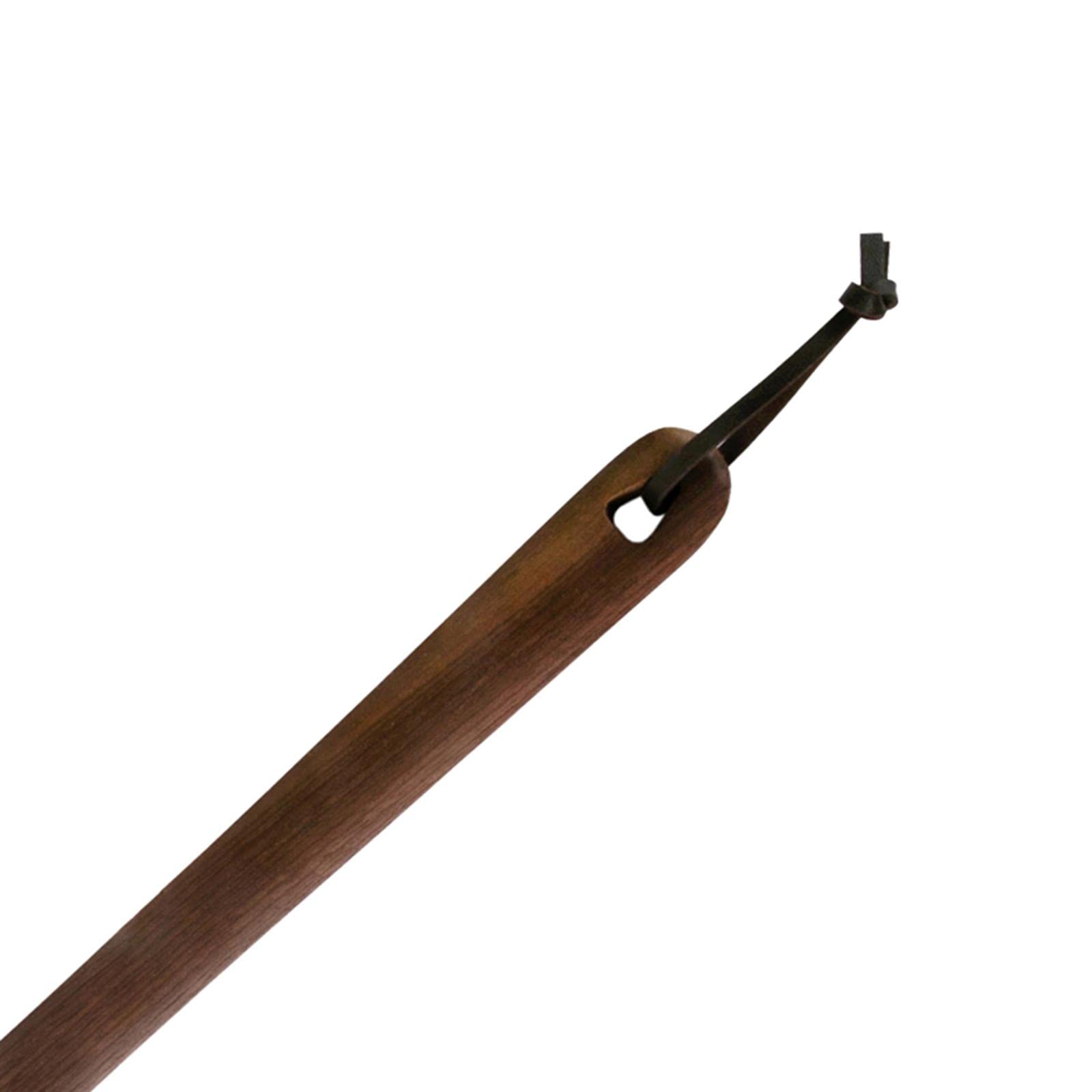 Chaussure Chausse- Manche Bois Cuillère Chaussures Aide Pratique à Suspendre Adapté Hommes Femmes Personnes Âgées Enfants Environnement Famil, Noyer Noir 60cm