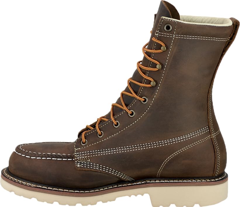 Silverado Men's 8" Steel Toe Moc Toe Work Boot (U.S.A. Made) 7782ST2