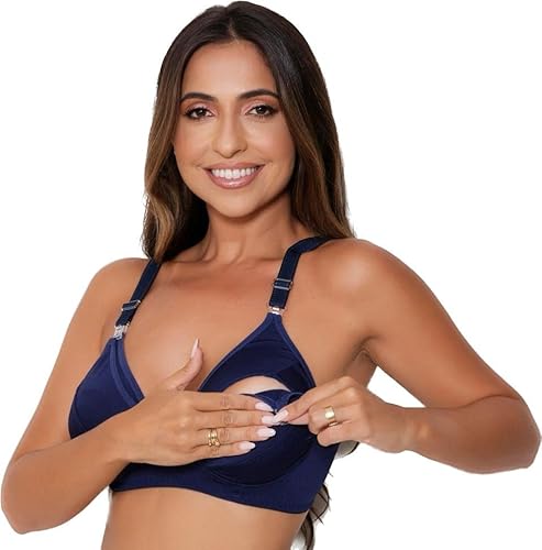 Kit 2 Sutia De Amamentação Básico Maternidade Soutien para Amamentar Gestante (GG 44/46)