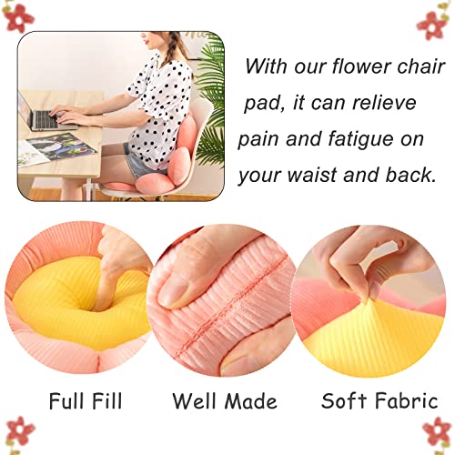 Corandis 20 Inch Flower Pillow Daisy Flower Shape Cushion Cute Floor Pillow Decorative Pillows Chair Cushion Soft Throw Pillow For Home Decoration, Living Room, Office (Pink) #TOP3